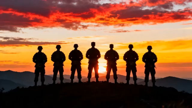  剪影 日出朝霞1063#横屏 	 