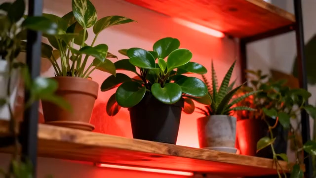  红灯光影绿植架863#横屏 	 