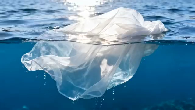  海面漂浮的白色轻纱785#横屏 	 -