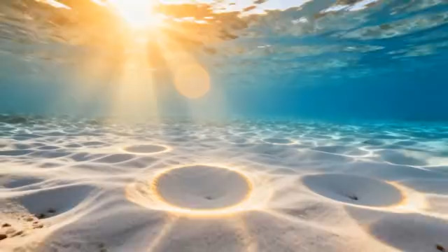  海底阳光沙滩美景776#横屏 	 