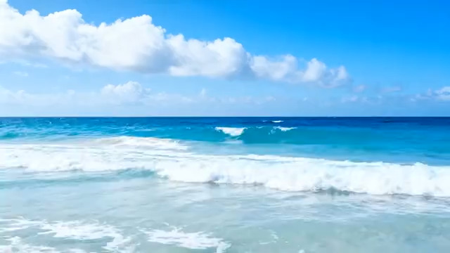  海浪翻涌蓝色海面782#横屏 	 - 