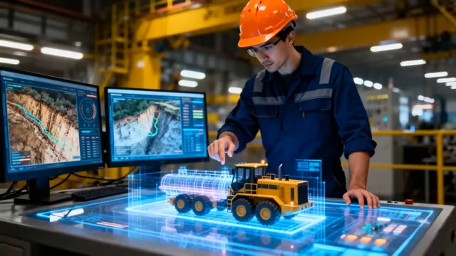  工业工人操作全息投影628#横屏 	 - 