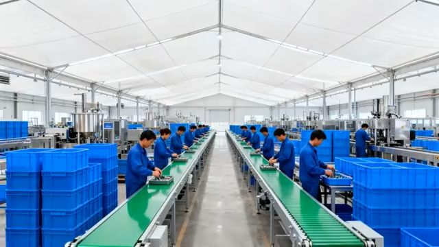  工厂生产线作业实拍613#横屏 	 