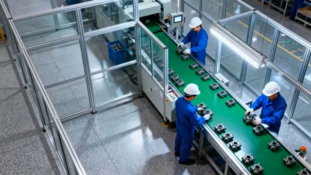  工厂流水线作业场景607#横屏 	 