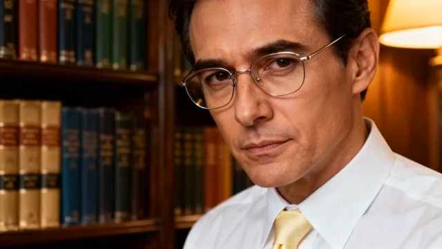  戴眼镜的儒雅男士381#横屏 	 - 