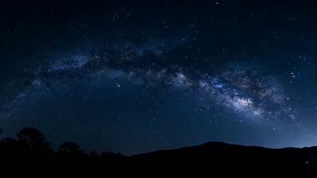  璀璨银河夜空延时356#横屏 	 