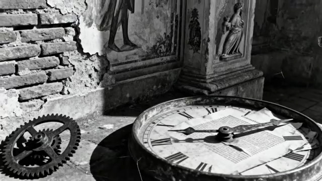  复古时钟齿轮转动533#横屏 	 