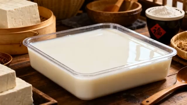  传统豆腐制作原料展示318#横屏 	 