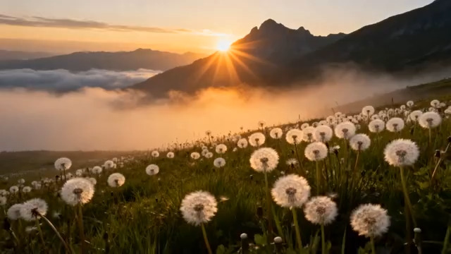  晨曦中的白莲花池220#横屏 	 