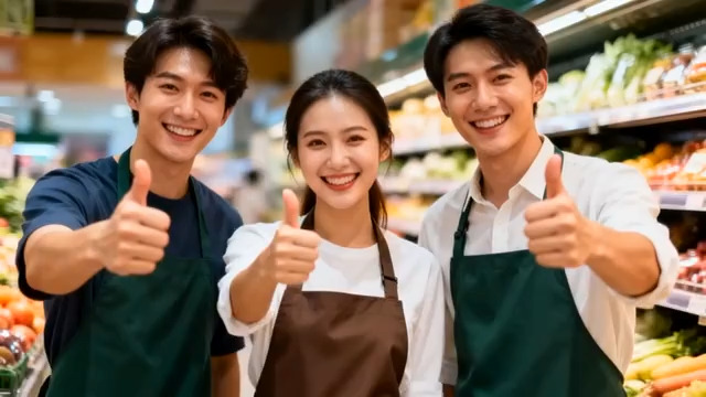  超市员工团队点赞152#横屏 	 - 