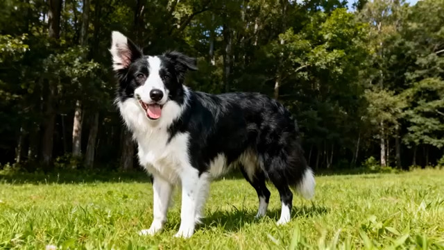  草地上的边牧写真113#横屏 	 