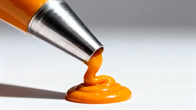  裱花袋挤橙色酱料64#横屏 	 - 