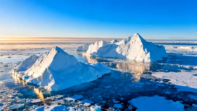  北极冰山自然景观51#横屏 	 