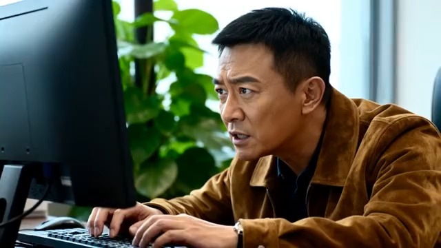  办公男性惊讶表情41#横屏 	 