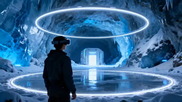  VR探索冰雪未来洞穴3#横屏 	 