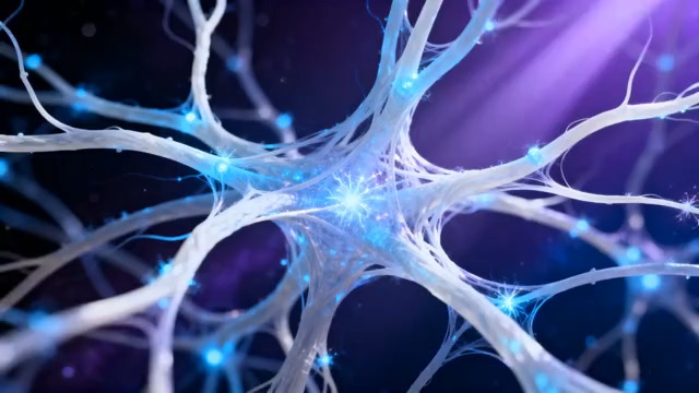  紫色网络发光背景2552#横屏 	 