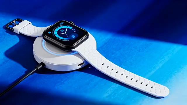  智能手表充电特写2370#横屏 	 