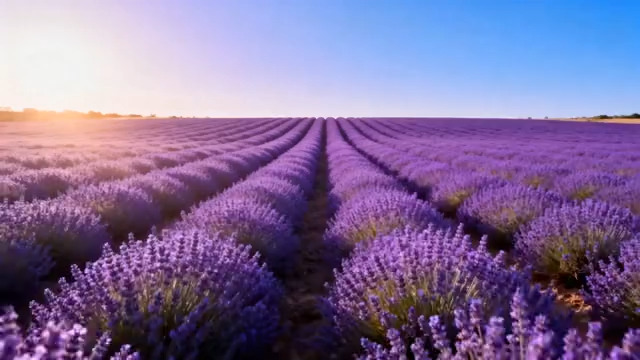  薰衣草田全景2991#横屏 	 