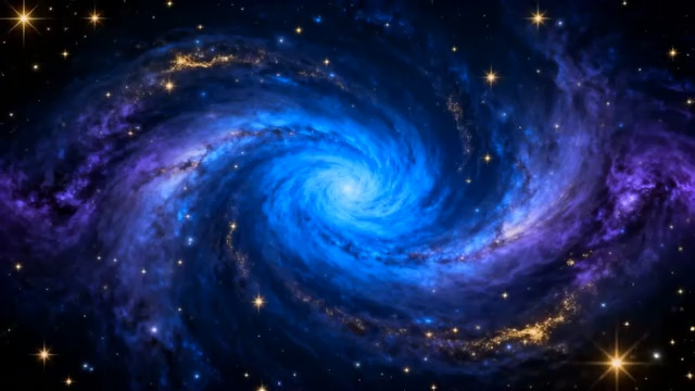  绚丽宇宙星云星空背景992#横屏 	 