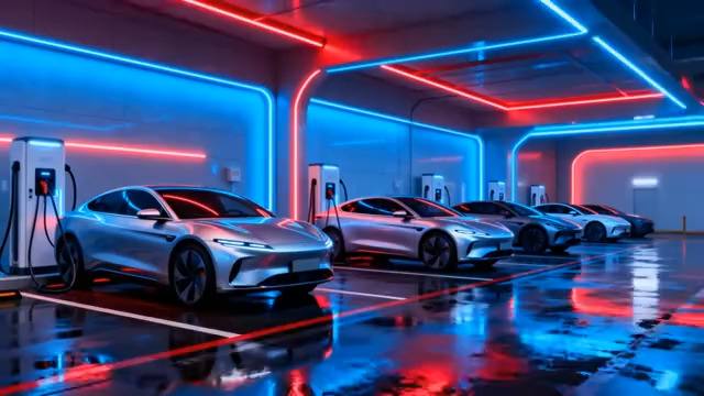  新能源汽车充电站场景1272#横屏 	 