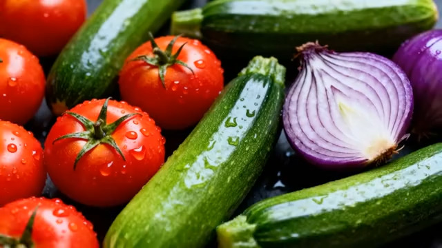  新鲜蔬菜食材特写271#横屏 	 - 