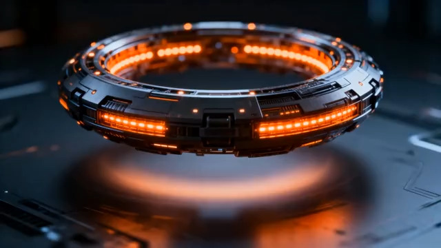  悬浮科技感环形装置2592#横屏 	 