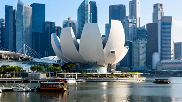  新加坡城市建筑景观817#横屏 	 