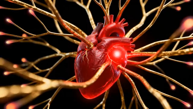  心脏与血管渲染素材2541#横屏 	 