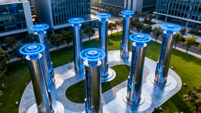  现代科技感户外景观设施1472#横屏 	 