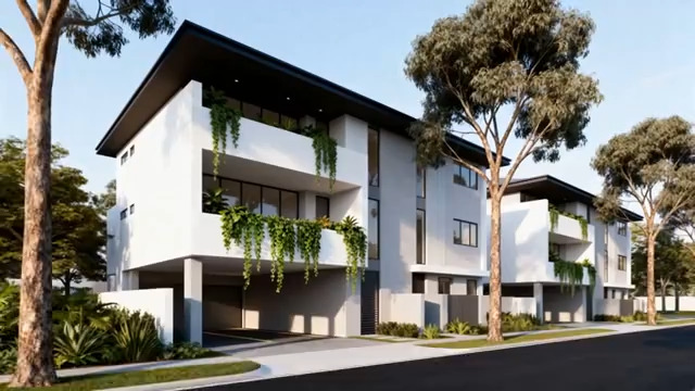  现代风格别墅渲染素材1757#横屏 	 