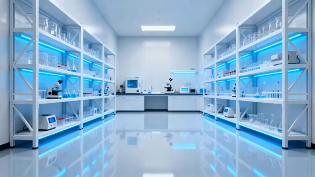  现代化实验室内部场景(1)2668#横屏 	 