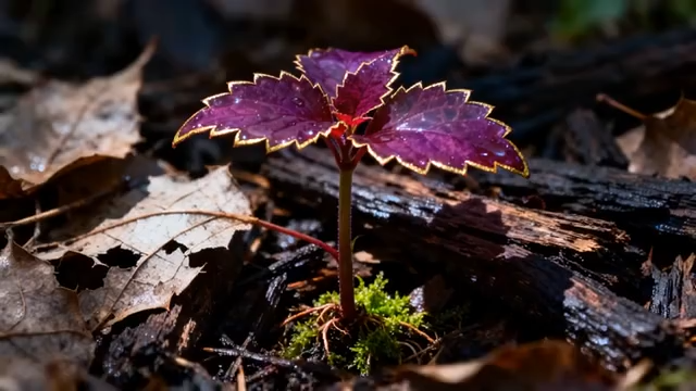 紫色植物特写353#横屏 