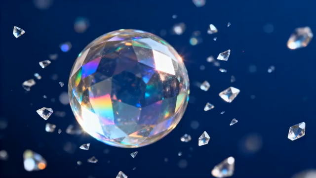 钻石球体与散落钻石素材2852#横屏 