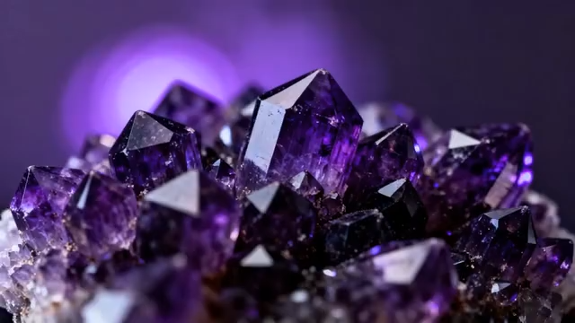 紫水晶微距特写2855#横屏 