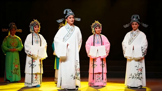  戏曲演员舞台古装表演562#横屏 	 