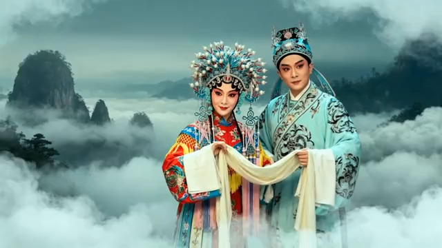  戏曲演员古装扮相表演画面1818#横屏 	 -