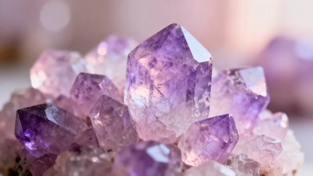 紫水晶特写素材4341#横屏 