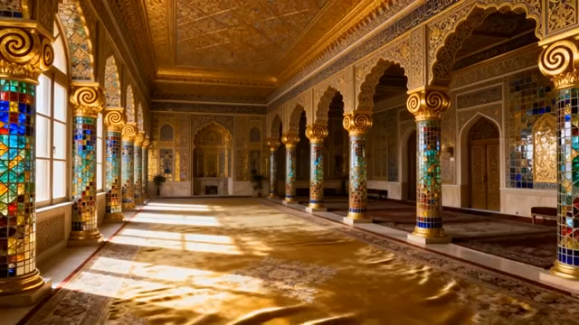 装饰华丽的室内建筑空间2788#横屏 