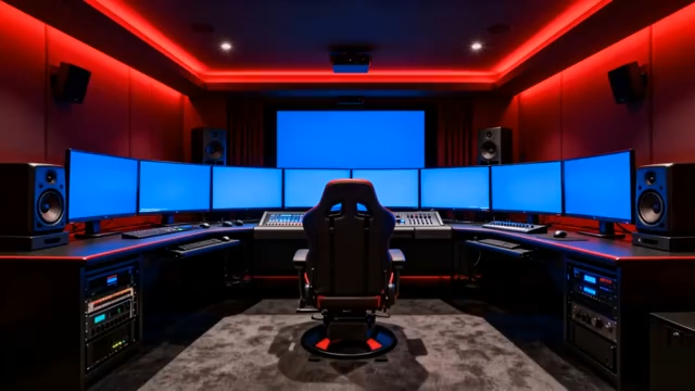 业音频视频编辑室场景2646#横屏 