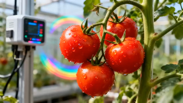  温室西红柿特写2420#横屏 	 