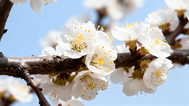 头绽放的白色花朵5438#横屏 