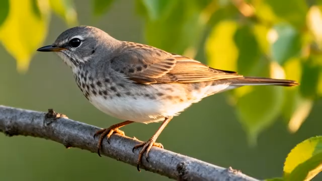 枝头栖息的小鸟特写3971#横屏 