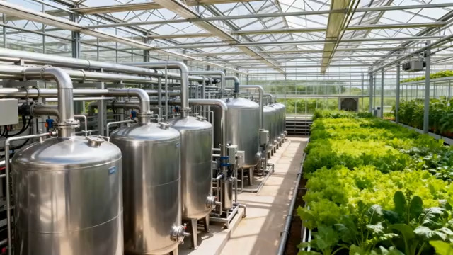  温室大棚内的现代农业设施188#横屏 	 