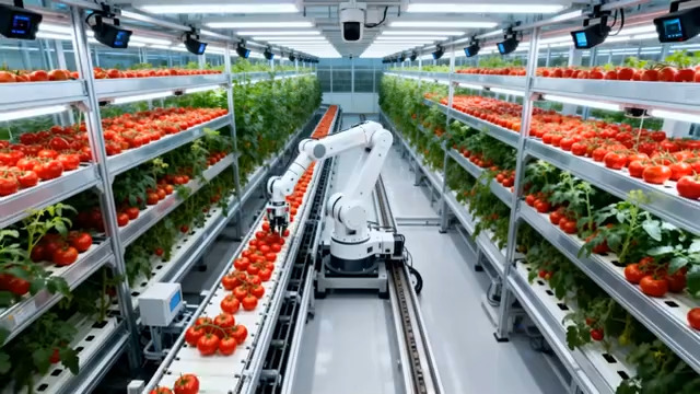  温室大棚番茄采摘机器人862#横屏 	 -