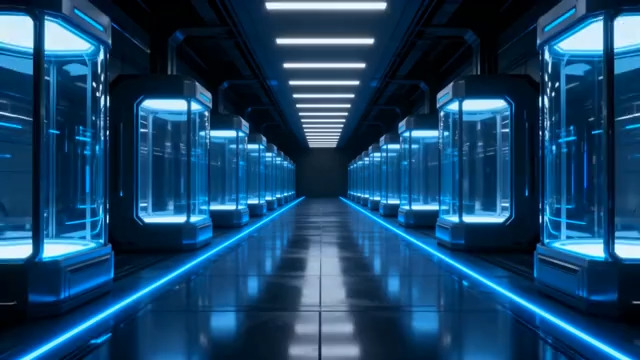  未来科技感隧道场景素材1550#横屏 	 