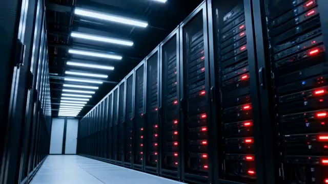  数据中心服务器机房内部()1734#横屏 	 