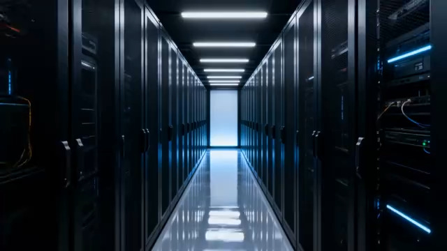  数据中心服务器机房内部(2)786#横屏 	 