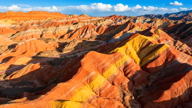 张掖七彩丹霞山脉景观(1)2701#横屏 