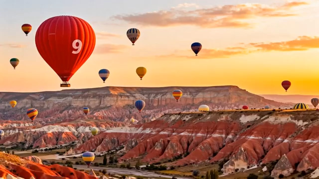  土耳其卡帕多西亚热气球飞行64#横屏 	 