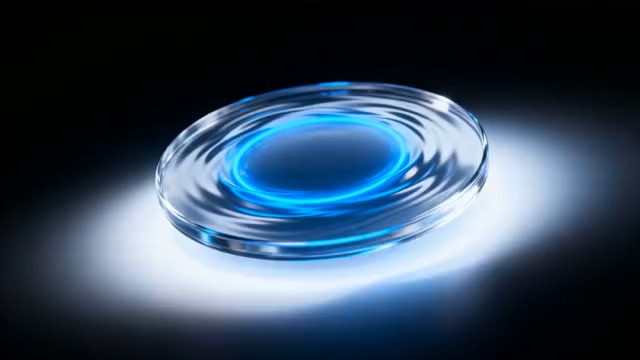  透明发光圆盘素材1373#横屏 	 